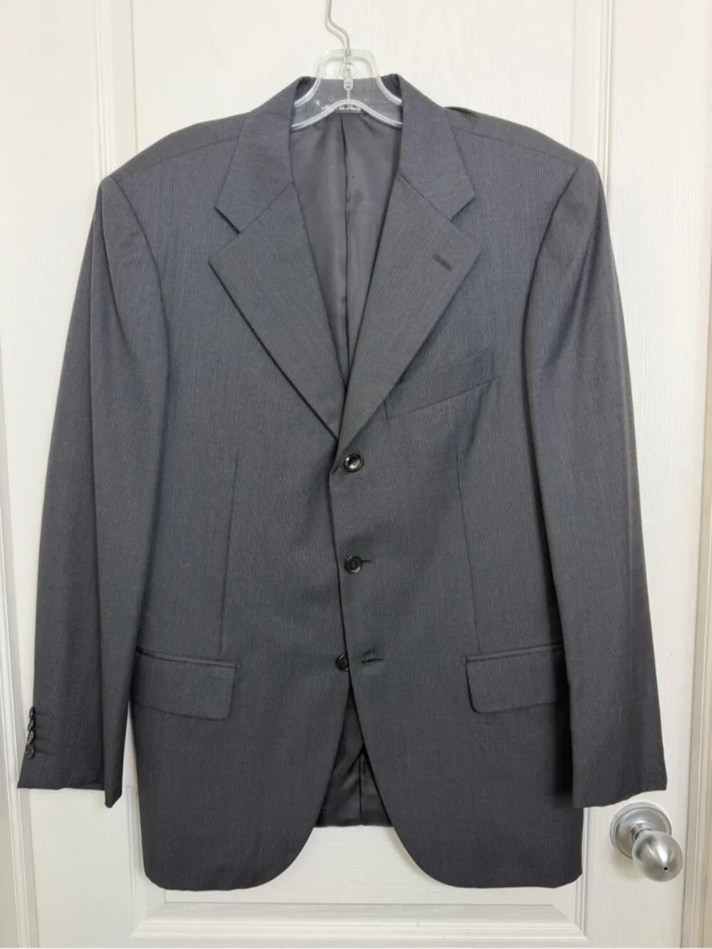 Pal Zileri Three Button Wool Blazer Jacket Size EU 48 = 38R Grey